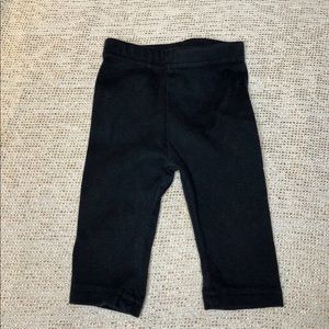 Baby girls black leggings